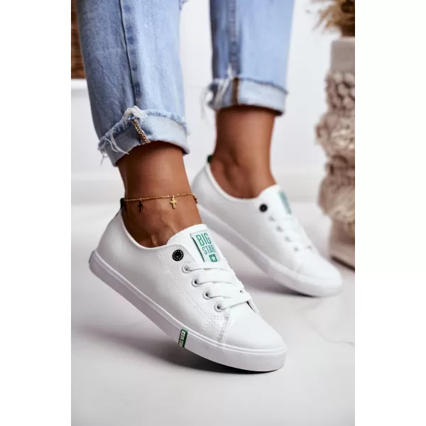  Dámske tenisky BIG STAR SHOES GG274006 WHITE/GREEN 