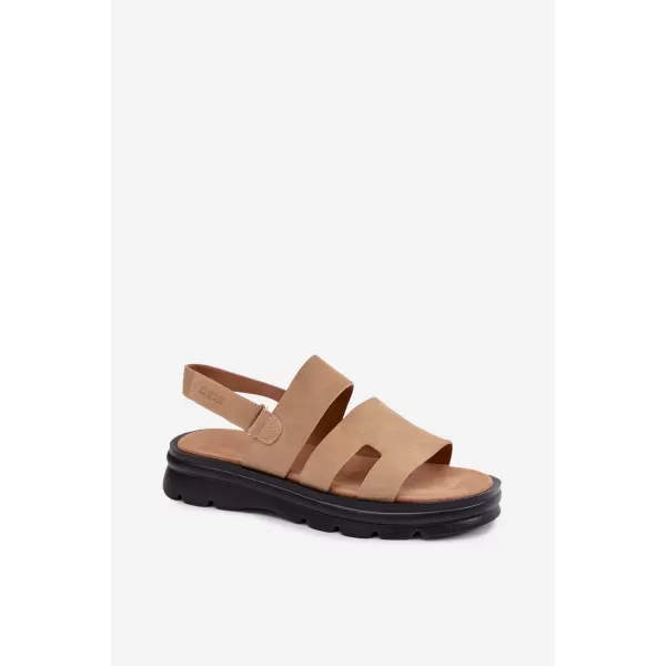  Dámske sandále BIG STAR SHOES TT274482 BEIGE 