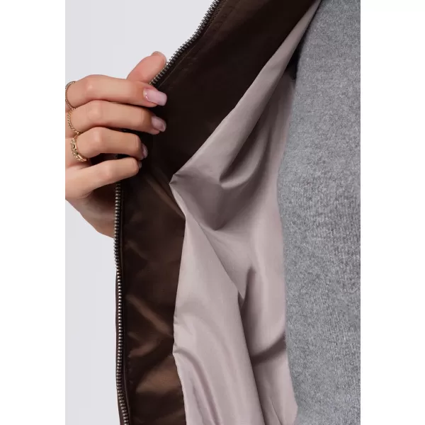  Dámska bunda OMBRE OW-JT-E0003 BROWN 