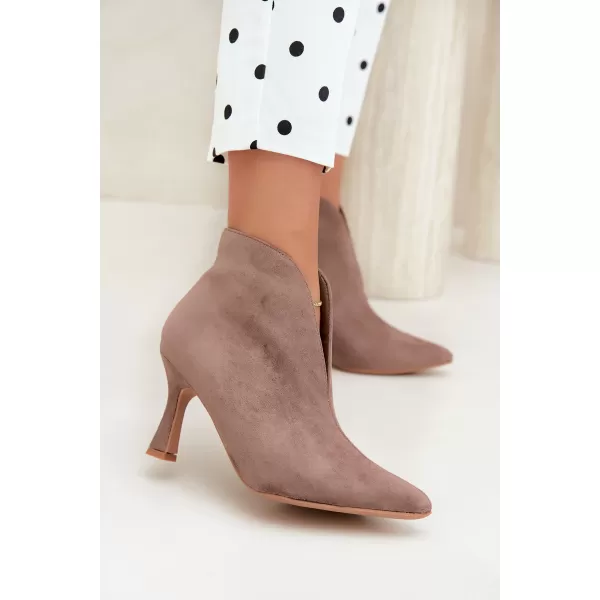  Dámske členkové topánky BOTO 6470 BROWN 
