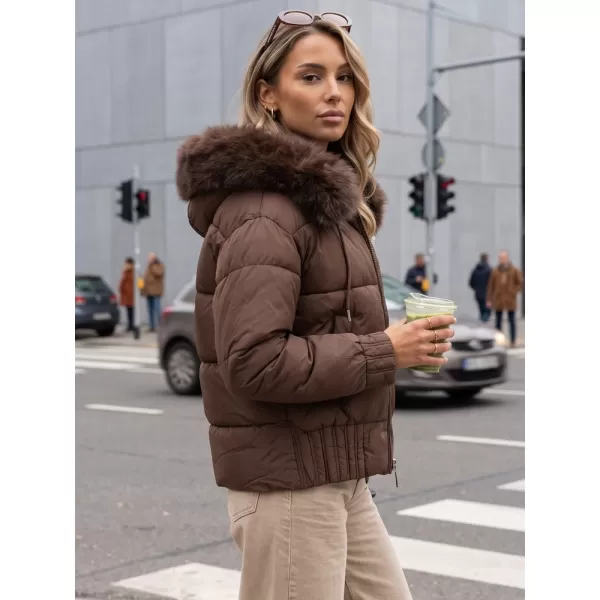  Dámska bunda DSTREET TY5829 HNEDÁ 