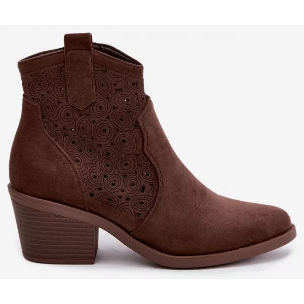  Dámske topánky S.BARSKI HY62-8147 BROWN 