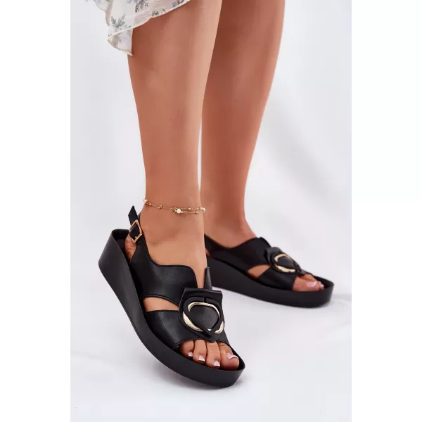  Dámske sandále S.BARSKI KV51-031 BLACK 