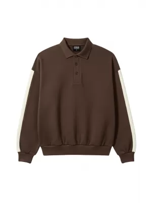 Pánske tričko s golierom URBAN CLASSICS TB8595-00075 BROWN