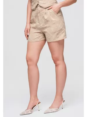 Dámske kraťasy OMBRE OW-ST-E0019 TAUPE