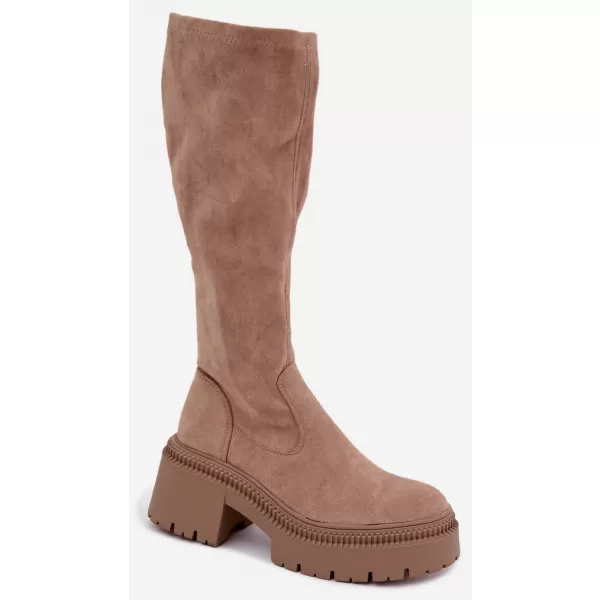  Dámske čižmy BOTO 9671A-1 KHAKI 