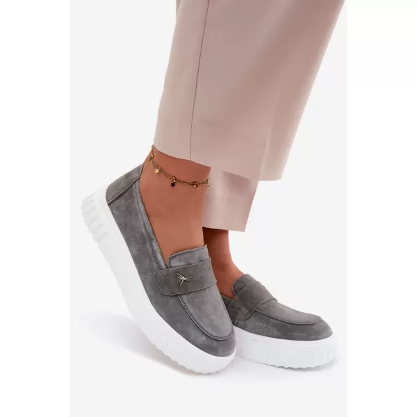  Dámske poltopánky VINCEZA 93218 GREY 