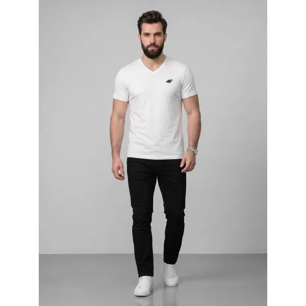  Pánske tričko 4F WMM00TTSHM3339 WHITE 