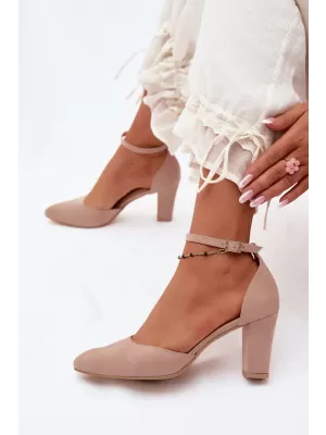 Dámske lodičky ZAZOO 823 BEIGE