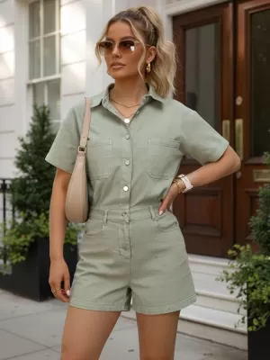 Dámske šaty DSTREET EY2690 ZELENÁ