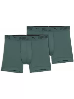 Pánske boxerky PUMA SPORT MICROFIBER BOXER 2P 93552016 GREEN