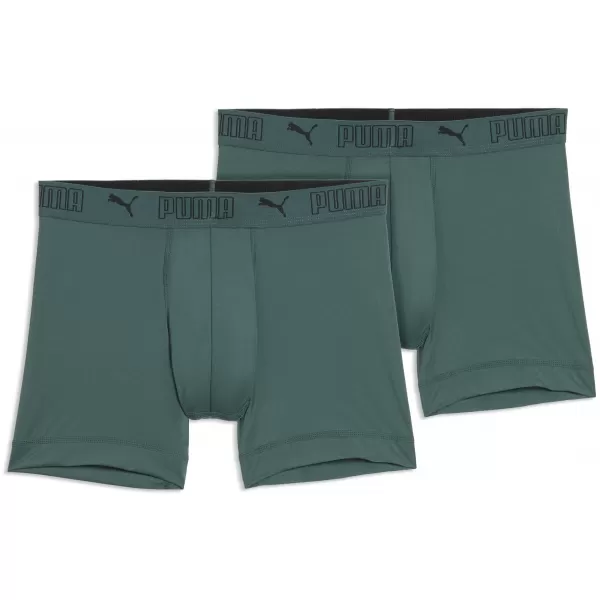  Pánske boxerky PUMA SPORT MICROFIBER BOXER 2P 93552016 GREEN 