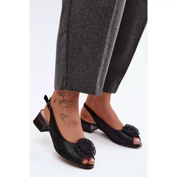  Dámske sandále D&A CR61-3030 BLACK 