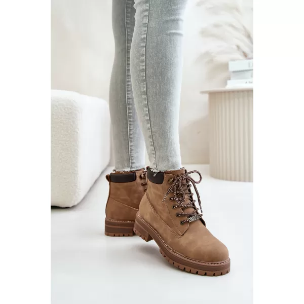  Dámske čižmy BIG STAR SHOES OO274A289 BROWN/BEIGE 