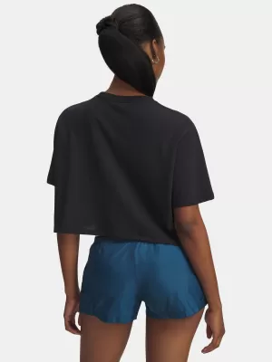 Dámske tričko UNDER ARMOUR W WM CROP SS 6010588-001 ČIERNA