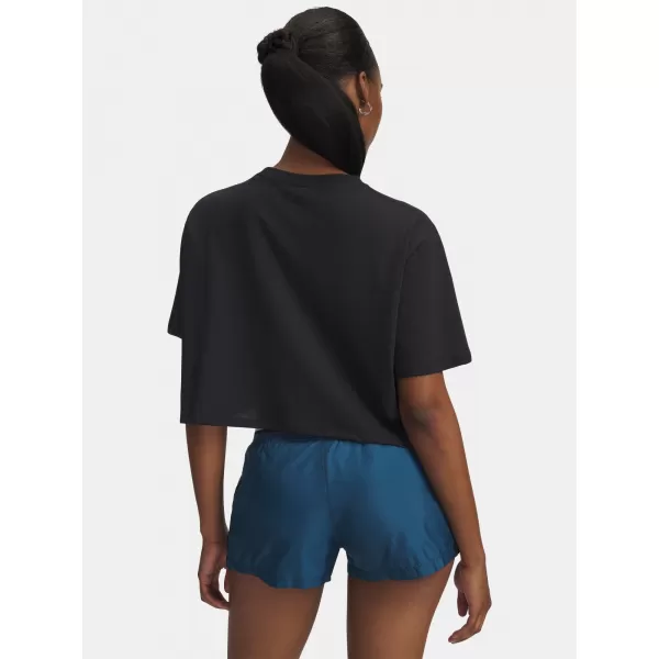 Dámske tričko UNDER ARMOUR W WM CROP SS 6010588-001 ČIERNA 