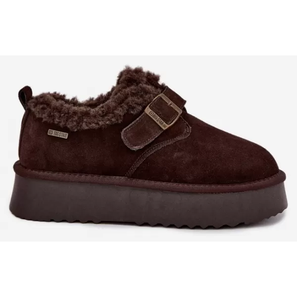  Dámske snehule BIG STAR SHOES UU274319 BROWN/BEIGE 