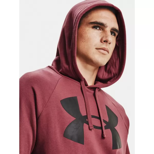  Pánska mikina UNDER ARMOUR RIVAL FLEECE BIG LOGO HD 1357093-652 ČERVENÁ 