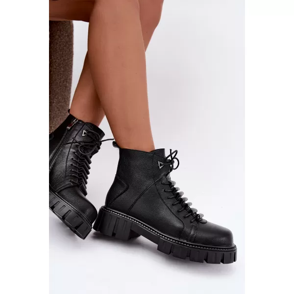  Dámske členkové topánky D&A JC62-1044 BLACK 