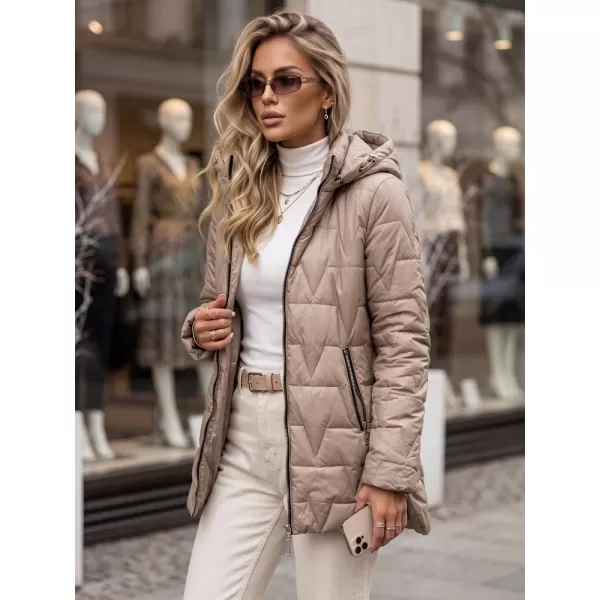  Dámska bunda DSTREET TY5793 KARAMELOVÁ 