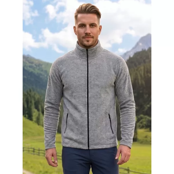  Pánska micro fleece mikina MALFINI FACTOR 852 STRIEBORNÝ MELÍR 