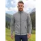 Pánska micro fleece mikina MALFINI FACTOR 852 STRIEBORNÝ MELÍR