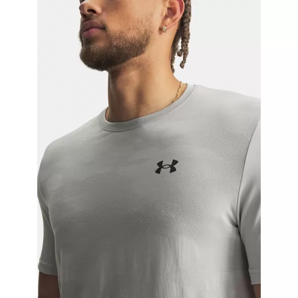  Pánske tričko UNDER ARMOUR VANISH ELITE SMLS SS CAMO 6010589-069 ŠEDÁ 