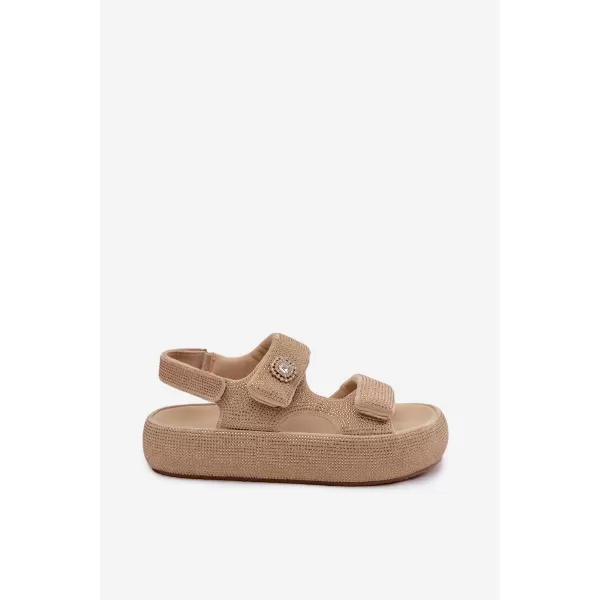  Dámske sandále GOE TT2N4101 BEIGE 