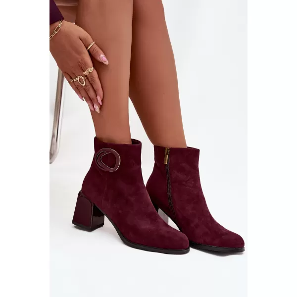  Dámske členkové topánky ARTIKER 57C0016 BORDO 