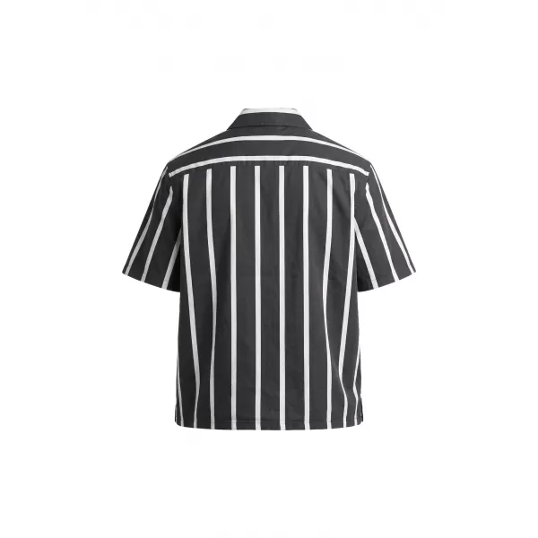  Pánska košeľa URBAN CLASSICS TB8429-00826 BLACK/WHITE 