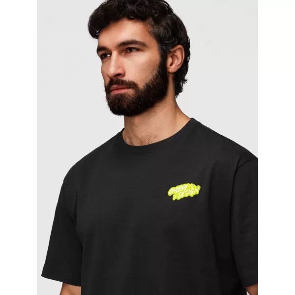  Pánske tričko OMBRE OM-TSPT-0288 BLACK 