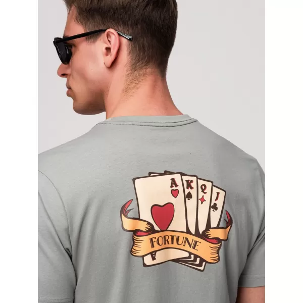  Pánske tričko OMBRE OM-TSPT-0257 GREY 