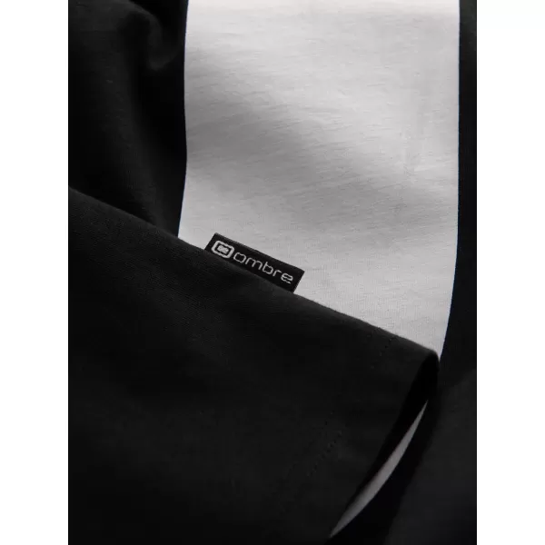  Pánske tričko OMBRE OM-TSPT-0299 BLACK 