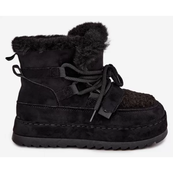  Dámske snehule BOTO 9077 BLACK 