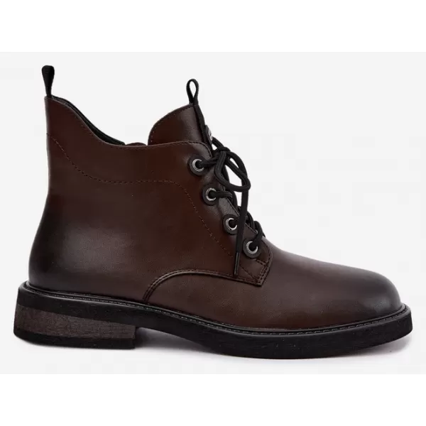  Dámske členkové topánky D&A CR62-3337 BROWN 