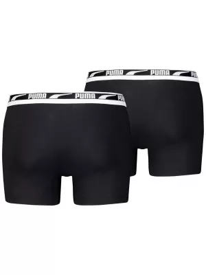 Pánske boxerky PUMA MEN EVERYDAY MULTI LOGO BOXER 2P 93832501 BLACK