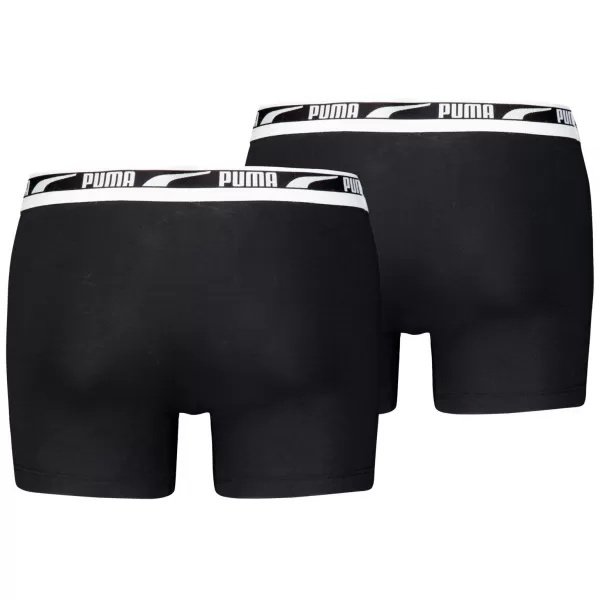  Pánske boxerky PUMA MEN EVERYDAY MULTI LOGO BOXER 2P 93832501 BLACK 