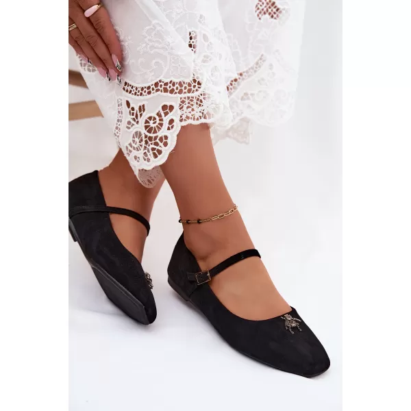  Dámske baleríny BOTO 6672 BLACK 