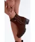 Dámske členkové topánky S.BARSKI HY62-8101 CHOCOLATE