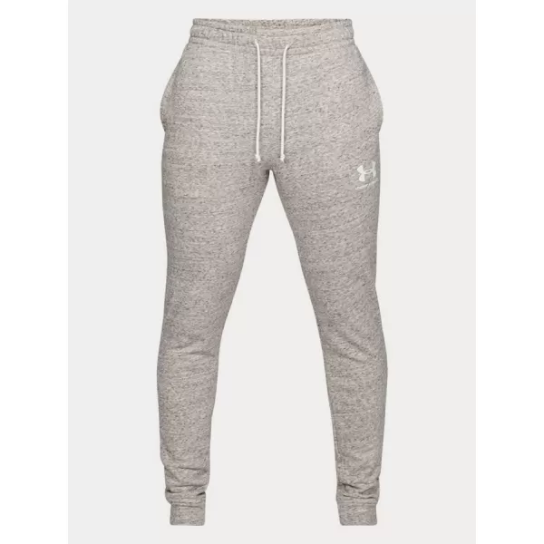  Pánske tepláky UNDER ARMOUR SPORTSTYLE TERRY JOGGER 1329289-112 BIELA 