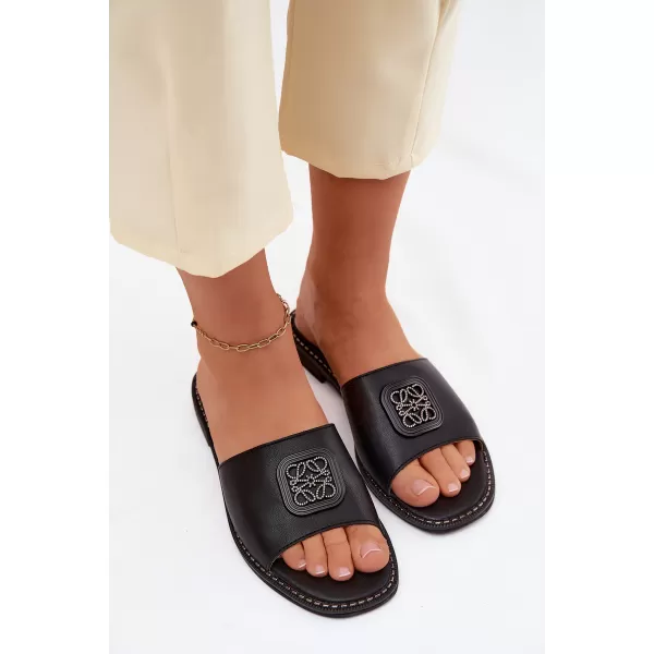 Dámske šľapky S.BARSKI KV61-6019 BLACK 