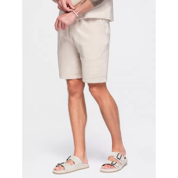  Pánske kraťasy OMBRE OM-SRCS-0207 CREAM 
