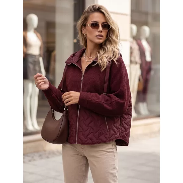  Dámska bunda DSTREET TY5916 BORDOVÁ 