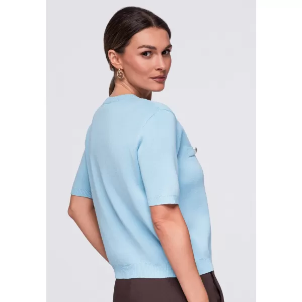  Dámska blúzka OMBRE OW-TS-E0084 BLUE 