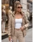 Dámska bunda DSTREET TY5780 KARAMELOVÁ