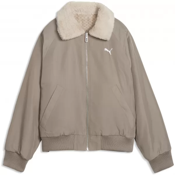  Dámska bunda PUMA REVERSIBLE BLOUSON HIGH LOFT LINING JACK 69456681 MOUSE GRAY 