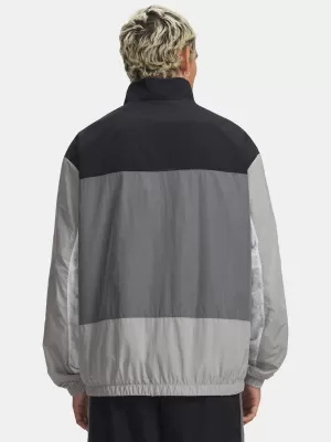 Pánska bunda UNDER ARMOUR ICON WOVEN TRACK FZ 6009436-001 ČIERNA