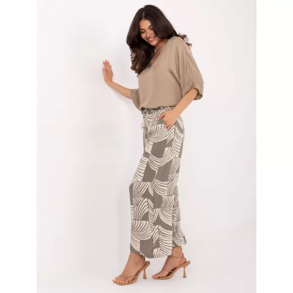  Dámske nohavice SUBLEVEL D73771M62237G KHAKI 