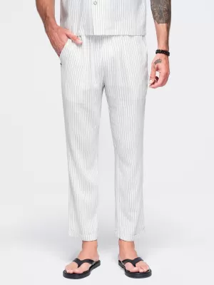 Pánske nohavice OMBRE OM-PACP-0311 OFF-WHITE