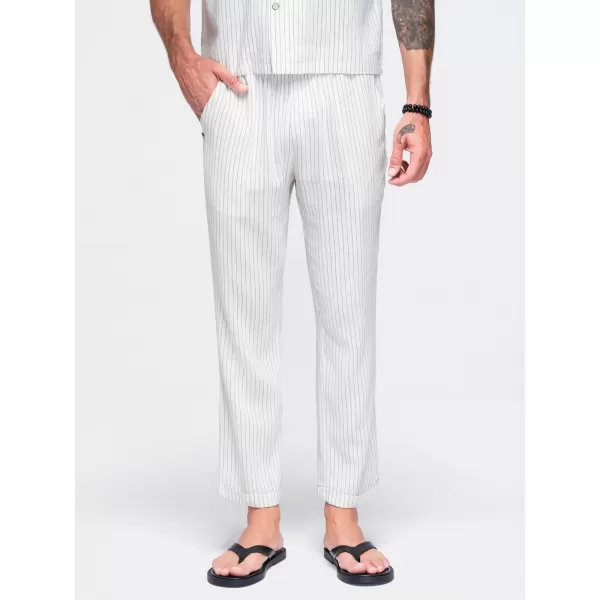  Pánske nohavice OMBRE OM-PACP-0311 OFF-WHITE 